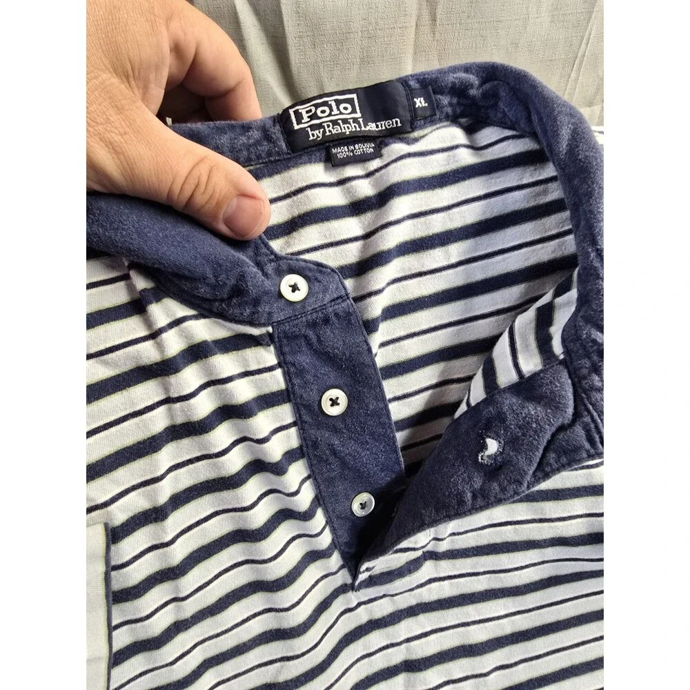 Polo by Ralph Lauren Polo Shirt Men’s Size XL Striped Short Sleeve 100% Cotton